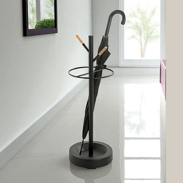 Patchogue Metal Umbrella Stand In Black