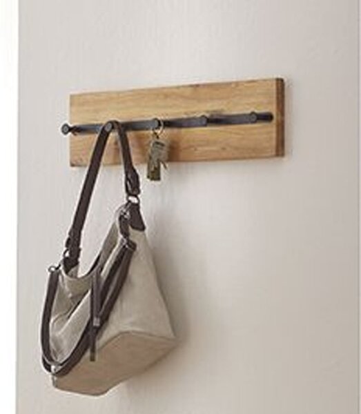 Eagle Wooden Coat Rack With 5 Hooks In Oiled Oak