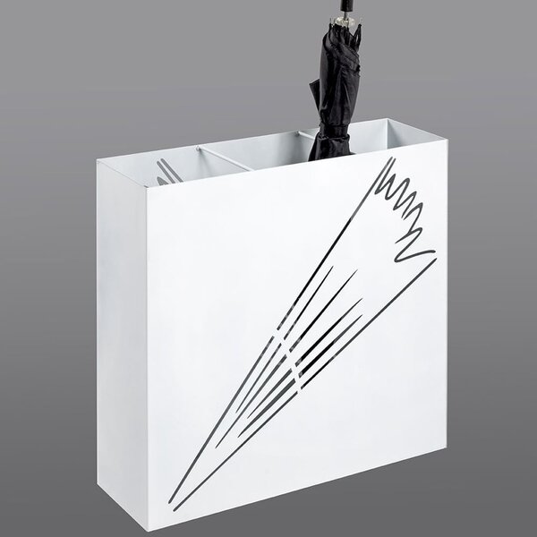 Wauseon Large Metal Umbrella Stand In Black