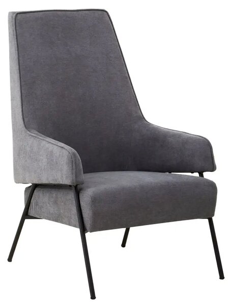 Herriman Velvet Bedroom Chair In Ash
