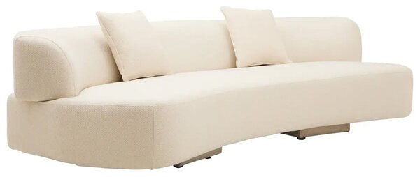 Odessa Fabric 3 Seater Sofa In Cream