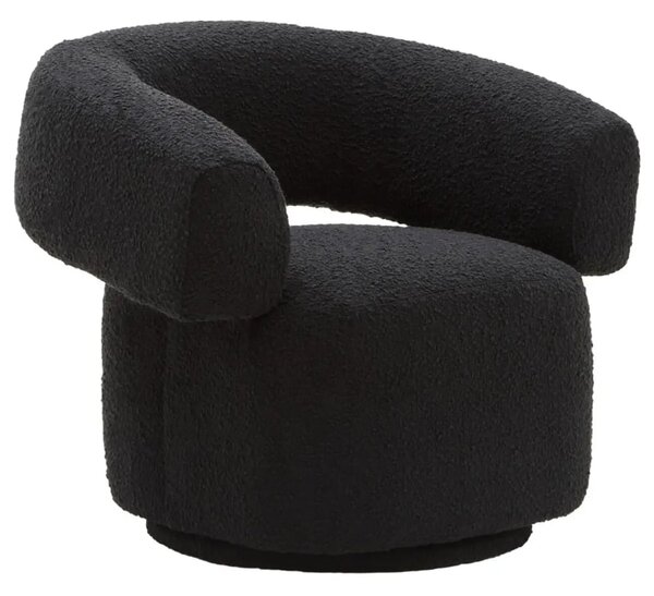 Ontario Fabric Accent Chair In Black