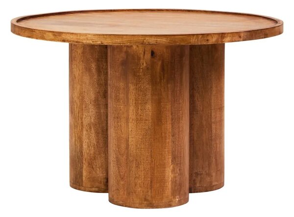 Walhalla Wooden Column Round Coffee Table In Natural