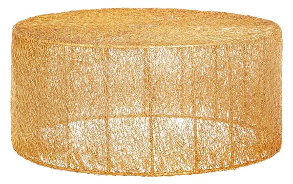 Telluride Metal Round Coffee Table In Gold