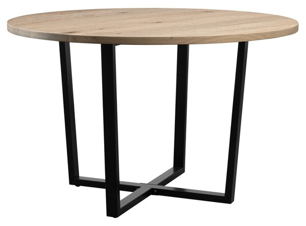 Bethany Large Wooden Dining Table In Rustic White