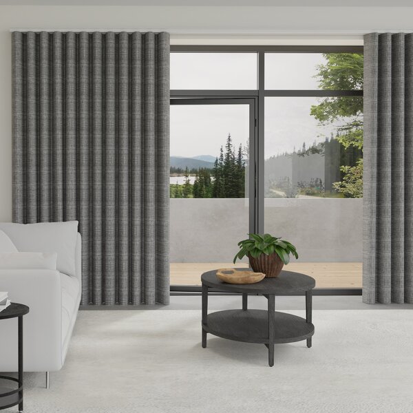 Orla Kiely Scribble Made To Measure Curtains - Wave Gunmetal