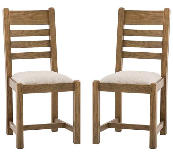 Bethesda Natural Wooden Dining Chairs In Pair