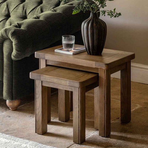Bethesda Wooden Nest Of 2 Tables In Natural