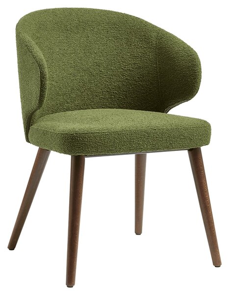 Stoughton Fabric Armchair In Forest Green