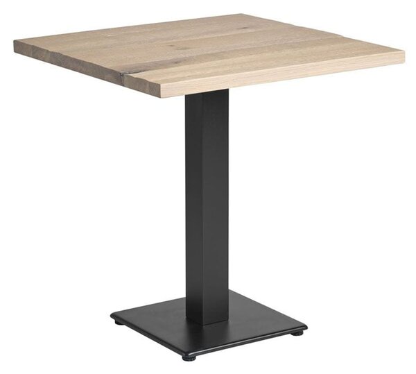Wingate Medium Wooden Square Dining Table In Extra White