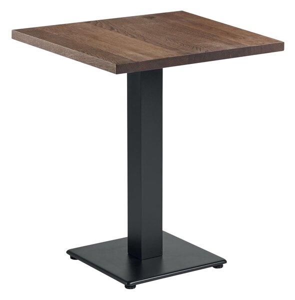 Wingate Small Wooden Square Dining Table In Smoked