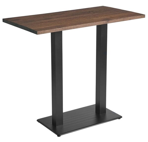 Wausau Wooden Rectangular Bar Table In Smoked