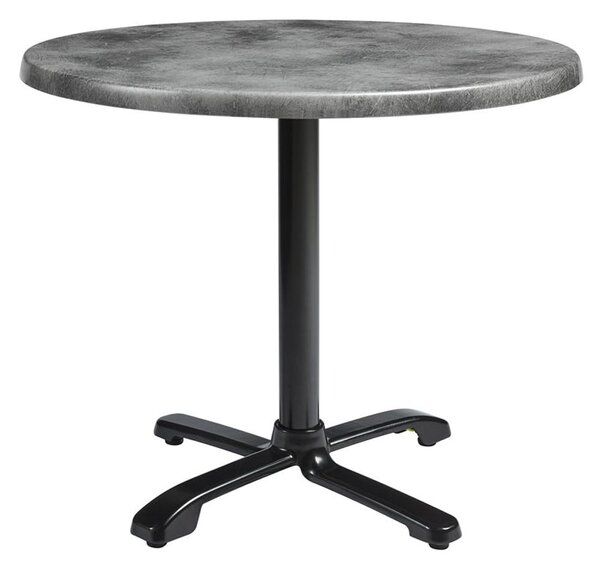 Fernie 80cm Wooden Flip Top Round Bistro Table In Cement