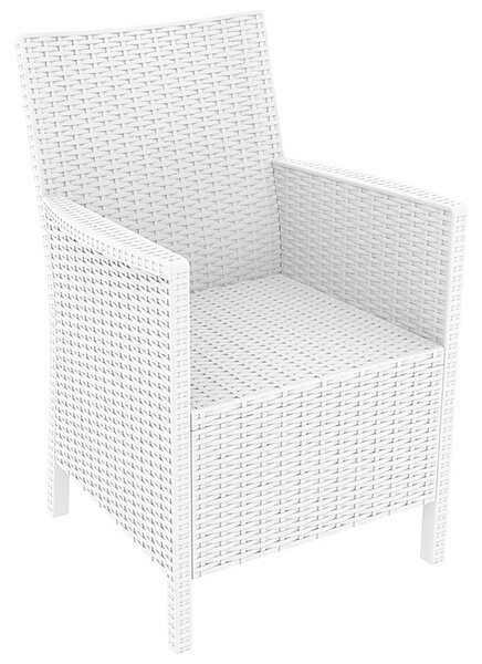 Camrose Rattan Outdoor Armchair In White