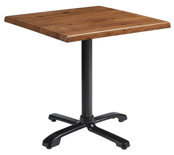 Fernie 60cm Wooden Flip Top Square Bistro Table In Natural