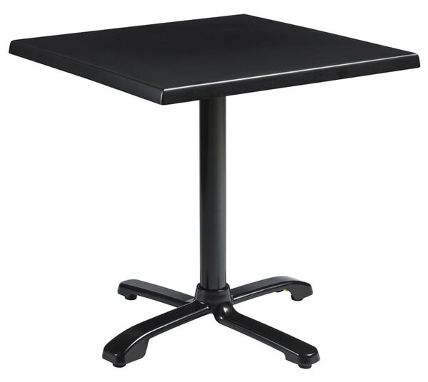 Fernie 80cm Wooden Flip Top Square Bistro Table In Black