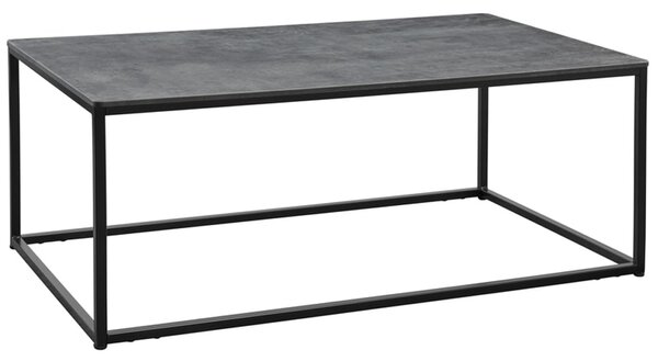 Extro Wooden Rectangular Coffee Table In Metallic Anthracite