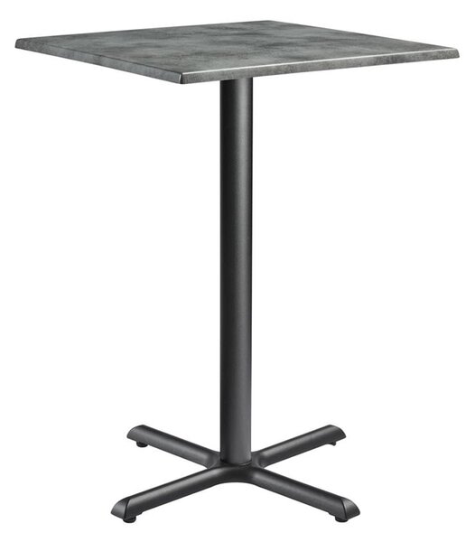Fernie 70cm Wooden Square Bar Table In Cement