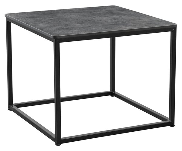Extro Wooden Square Coffee Table In Metallic Anthracite