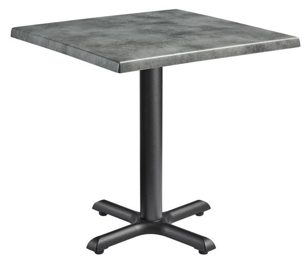 Fernie 70cm Wooden Square Bistro Table In Cement
