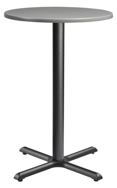 Fernie 70cm Wooden Round Bar Table In Grey