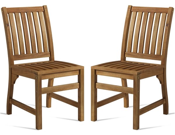 Helena Natural Wooden Dining Chairs In Pair