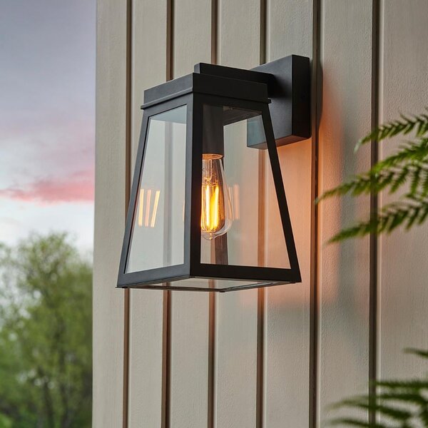 Lakeville Metal Wall Light In Matt Black