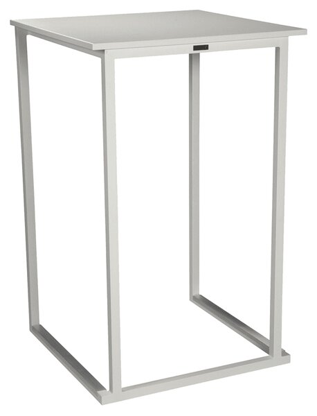 Kelowna Steel Outdoor Standing Table In White