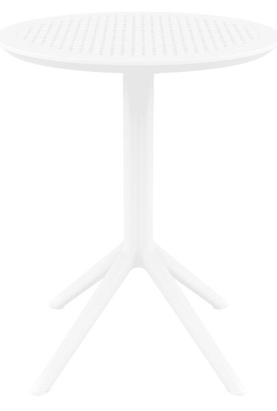 Shipley 60cm Polypropylene Outdoor Dining Table In White