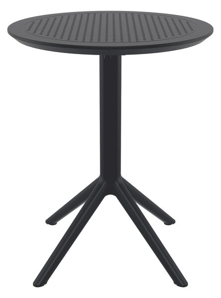 Shipley 60cm Polypropylene Outdoor Dining Table In Black