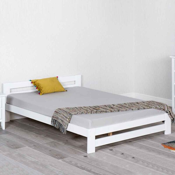 Vallejo Wooden Single Bed In White