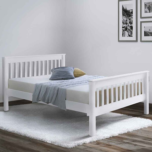 Dearborn Wooden Single Bed In White