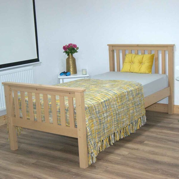 Hants Wooden Single Bed In Natural