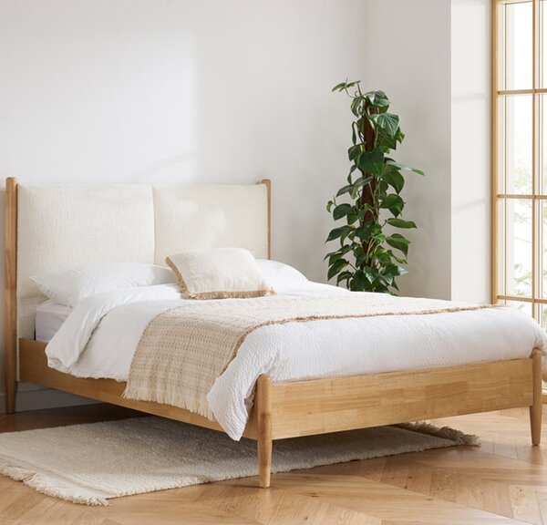 Metairie Wooden Double Bed In Oak