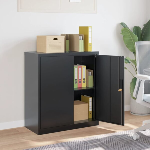 Schriever Steel Office Filing Cabinet In Anthracite