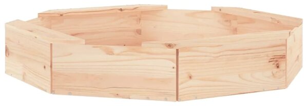 Ivins 111cm Wooden Octagon Kids Sandbox - Natural