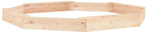 Ivins 232cm Wooden Octagon Kids Sandbox - Natural