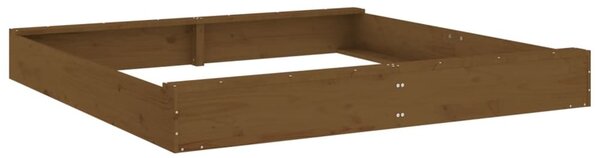 Ivins 160cm Wooden Square Kids Sandbox - Honey Brown