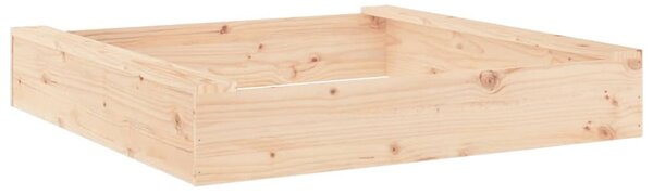 Ivins 111cm Wooden Square Kids Sandbox - Natural