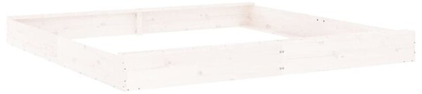 Ivins 200cm Wooden Square Kids Sandbox - White