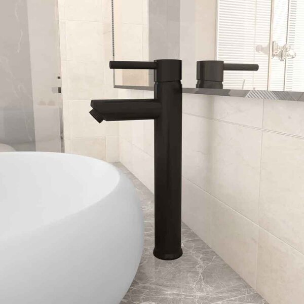 Agnano Tall Basin Mixer Tap - Black