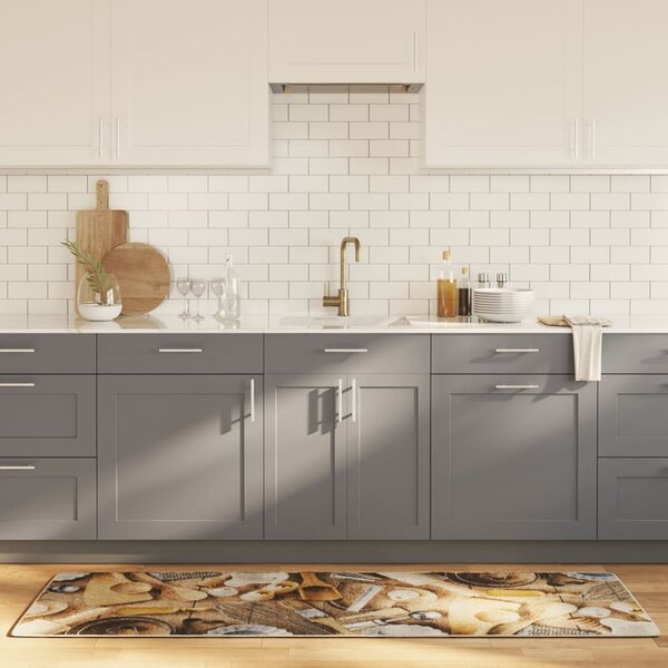 Biloxi Polyester Anti-Slip Kitchen Rug - Multicolour