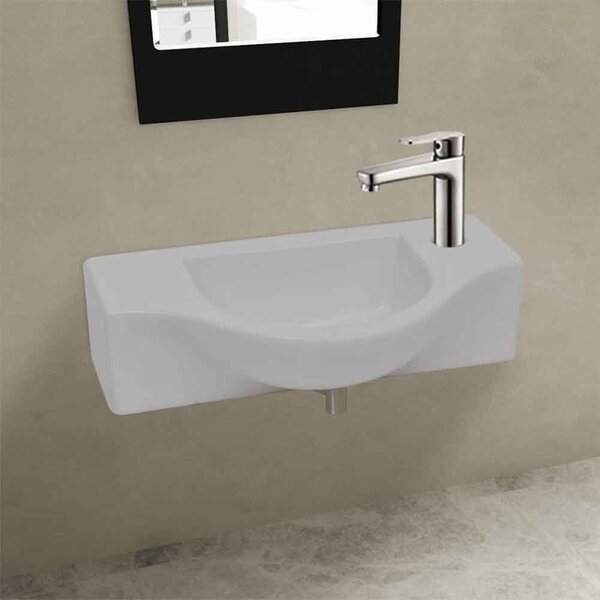 Alton Wall Hung Basin Without Waste 450mm Wide 1TH - White