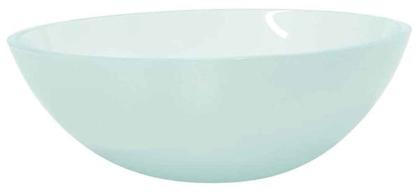 Tacoma Oval Countertop Basin Without Waste 500mm Wide 0TH - Frosted Glass