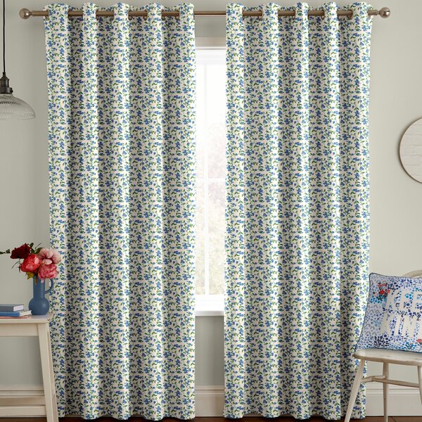 Cath Kidston Forget Me Not Made to Measure Curtain Blue