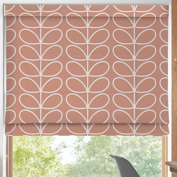 Orla Kiely Jumbo Linear Stem Made to Measure Roman Blind Bubblegum