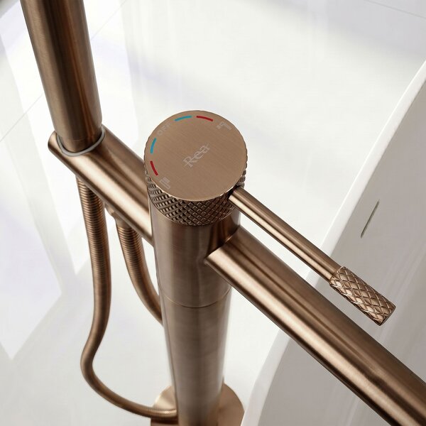 Free-standing faucet Rea Venti Brush Copper
