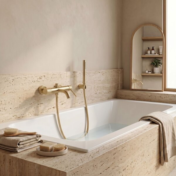 Bath faucet REA Venti Brush Gold