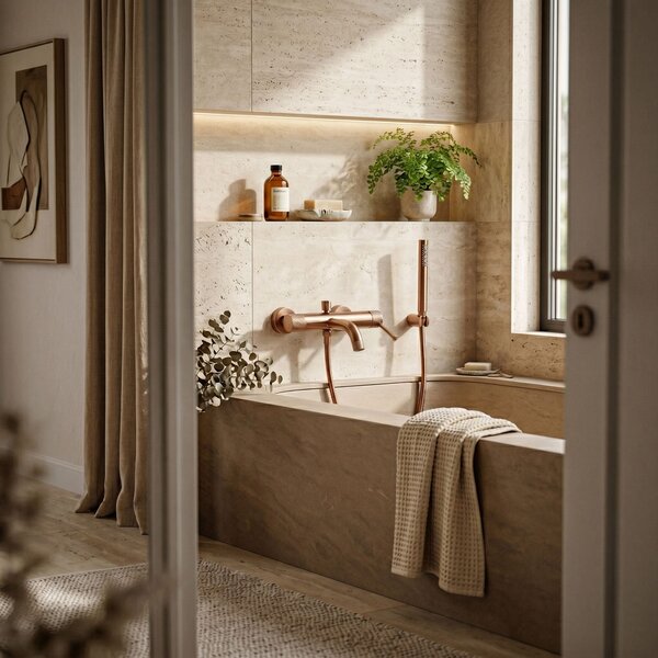 Bath faucet REA Venti Brush Copper