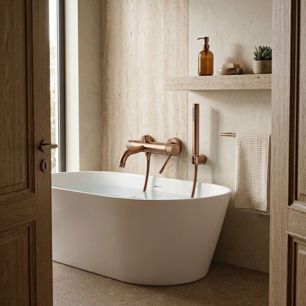 Bath faucet REA Venti Brush Copper